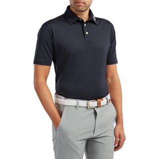 FootJoy Stretch Pique Solid polo de hombre, azul marino