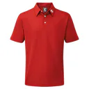 FootJoy Stretch Pique Solid polo de hombre, rojo
