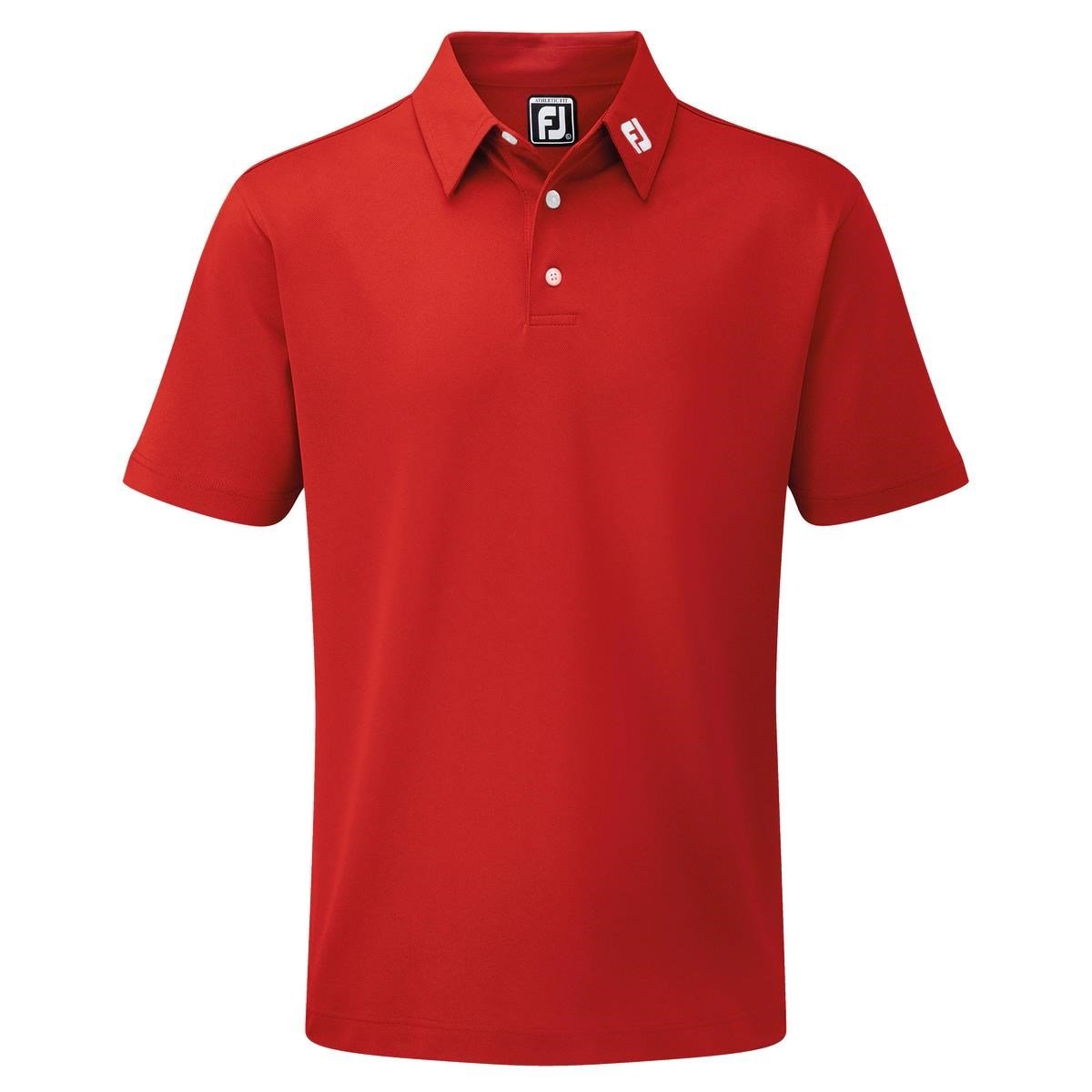 FootJoy Stretch Pique Solid polo de hombre, rojo