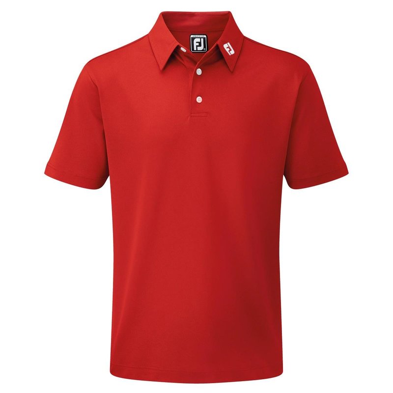 FootJoy Stretch Pique Solid polo de hombre, rojo