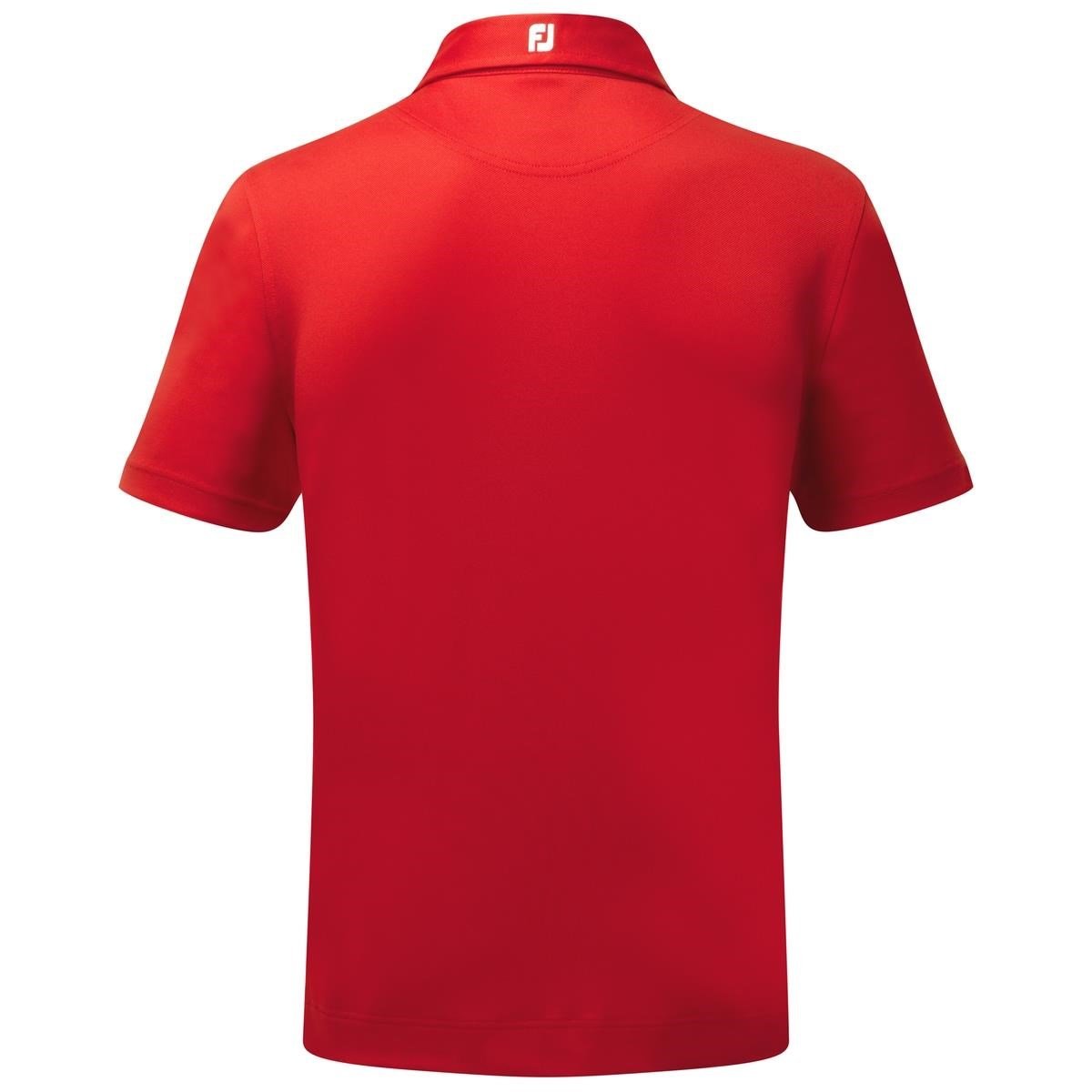 FootJoy Stretch Pique Solid polo de hombre, rojo