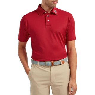 FootJoy Stretch Pique Solid polo de hombre, rojo