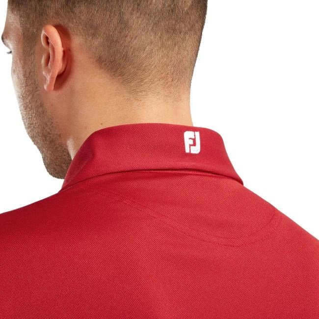 FootJoy Stretch Pique Solid polo de hombre, rojo