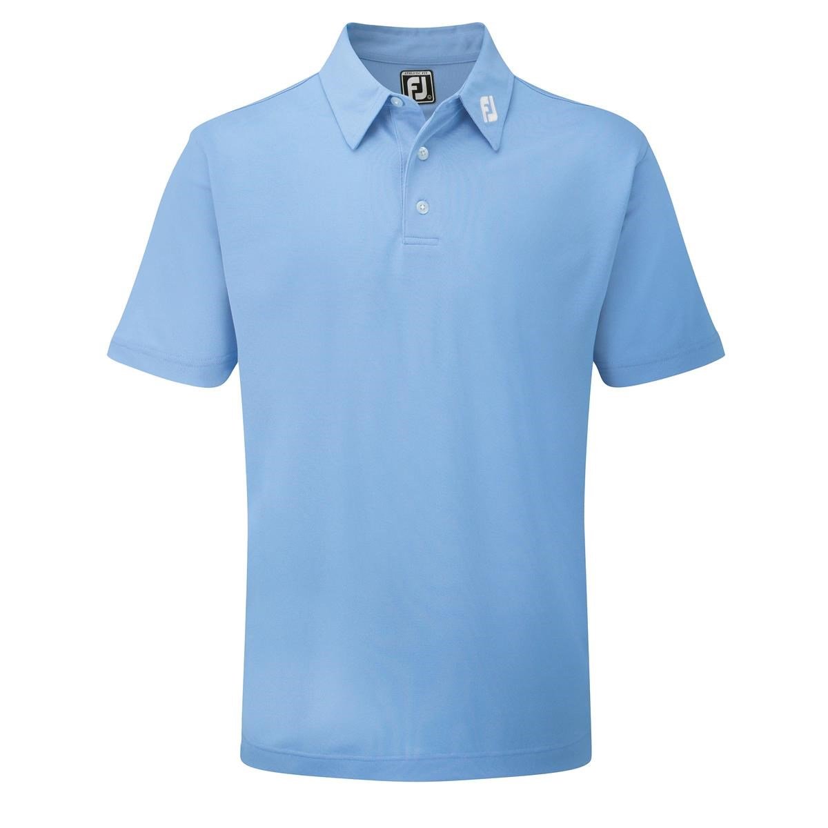 FootJoy Stretch Pique Solid polo de hombre, azul claro