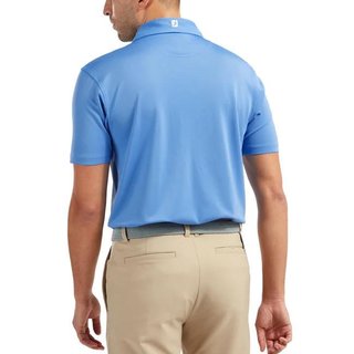 FootJoy Stretch Pique Solid polo de hombre, azul claro