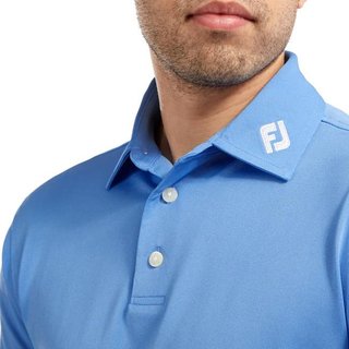 FootJoy Stretch Pique Solid polo de hombre, azul claro