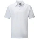 FootJoy Stretch Pique Solid junior polo, blanco
