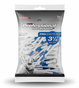 Pride Professional Tee System Prolength Plus tees de madera azules 83mm (3 1/4"), 75 unidades