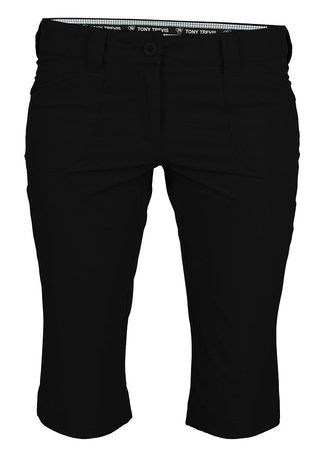 Tony Trevis ladies 3/4 pants pantalones de mujer, negro