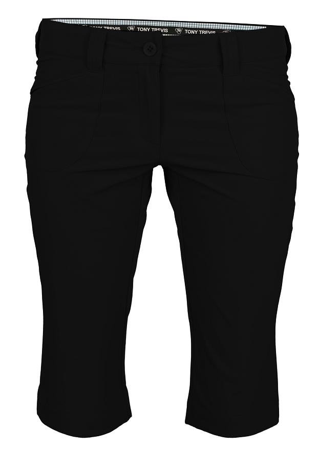 Tony Trevis ladies 3/4 pants pantalones de mujer, negro