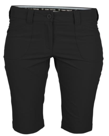 Tony Trevis Slim Fit pantalones cortos de mujer, gris oscuro