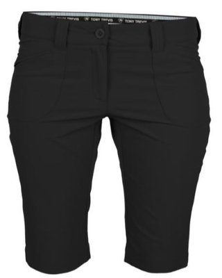 Tony Trevis Slim Fit pantalones cortos de mujer, gris oscuro