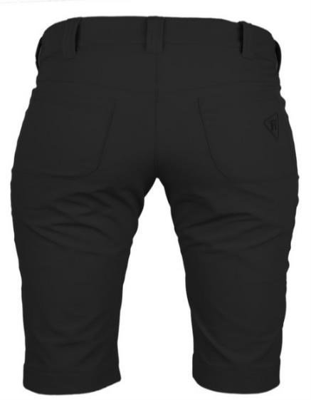 Tony Trevis Slim Fit pantalones cortos de mujer, gris oscuro