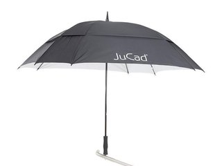 JuCad paraguas de golf resistente al viento 68" con pin, negro
