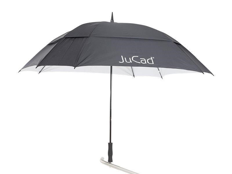 JuCad paraguas de golf resistente al viento 68" con pin, negro