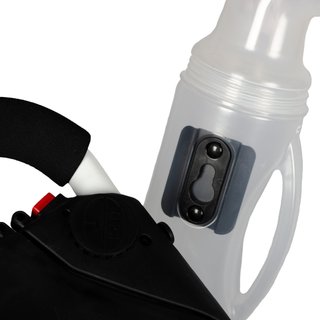Big Max Quick Lok Sand and Seed Bottle, negro