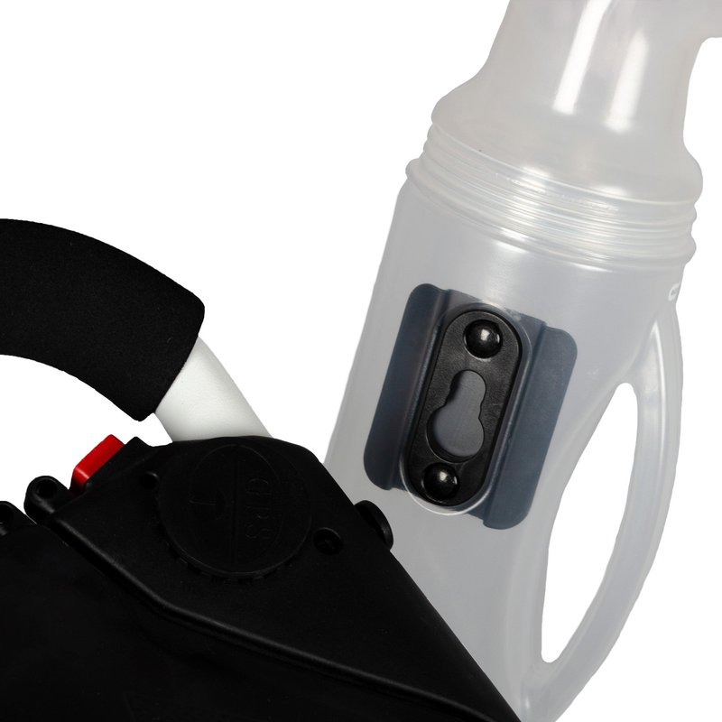 Big Max Quick Lok Sand and Seed Bottle, negro