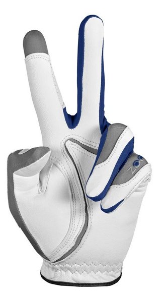 Zoom Zoom Tour guante de golf para hombre, blanco/plata/azul