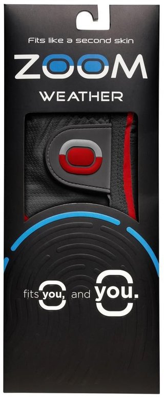 Zoom Zoom Weather guante de golf para hombre, rojo