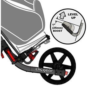 Clicgear Model 3.5+ Booster Clip accesorio para carrito, negro