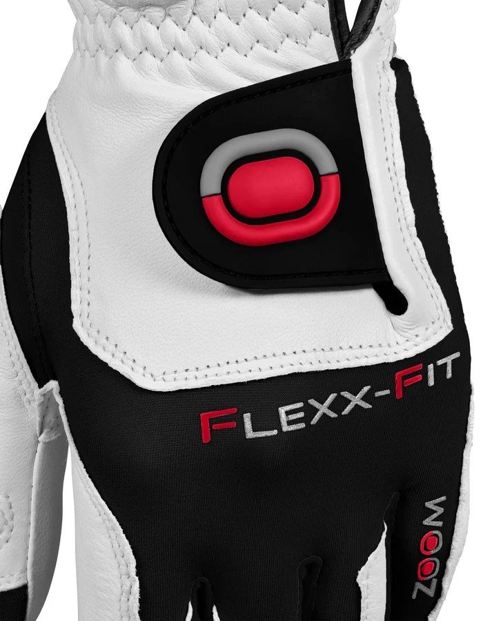 Zoom Zoom Tour guante de golf para hombre, blanco/negro/rojo