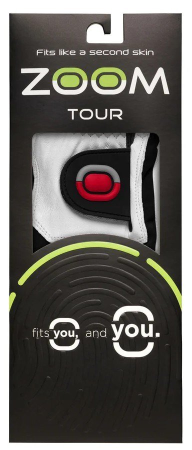 Zoom Zoom Tour guante de golf para hombre, blanco/negro/rojo