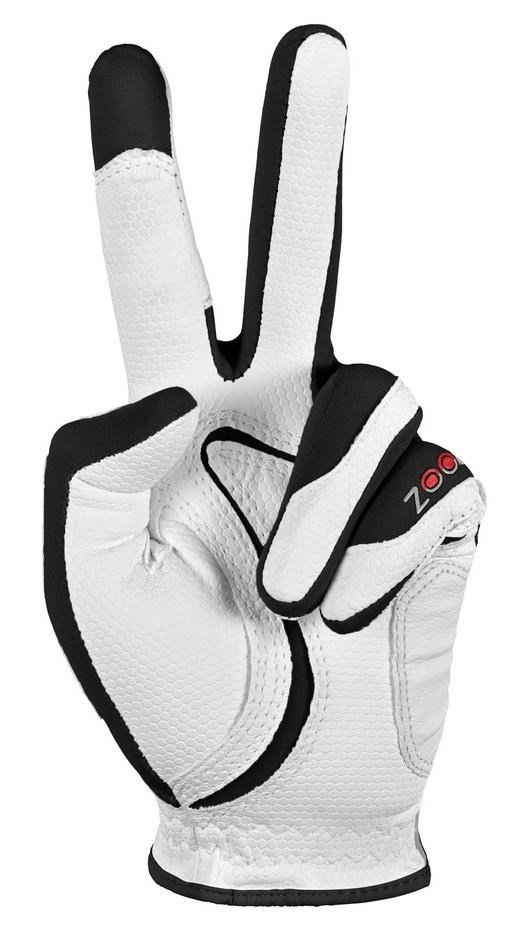 Zoom Zoom Weather guante de golf para hombre, blanco/negro/rojo