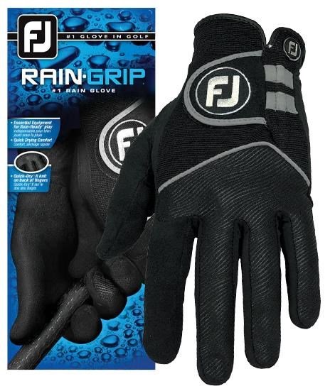 Footjoy RainGrip guante de golf para hombre, negro