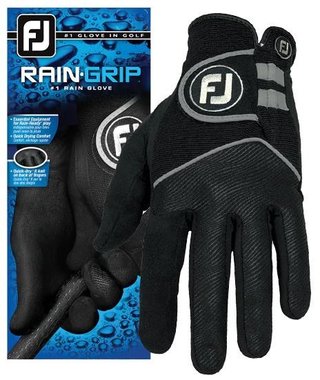 Footjoy RainGrip guante de golf para hombre, negro