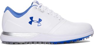 Under Armour W Performance SL zapatos de golf para mujer, blanco/azul mediterráneo