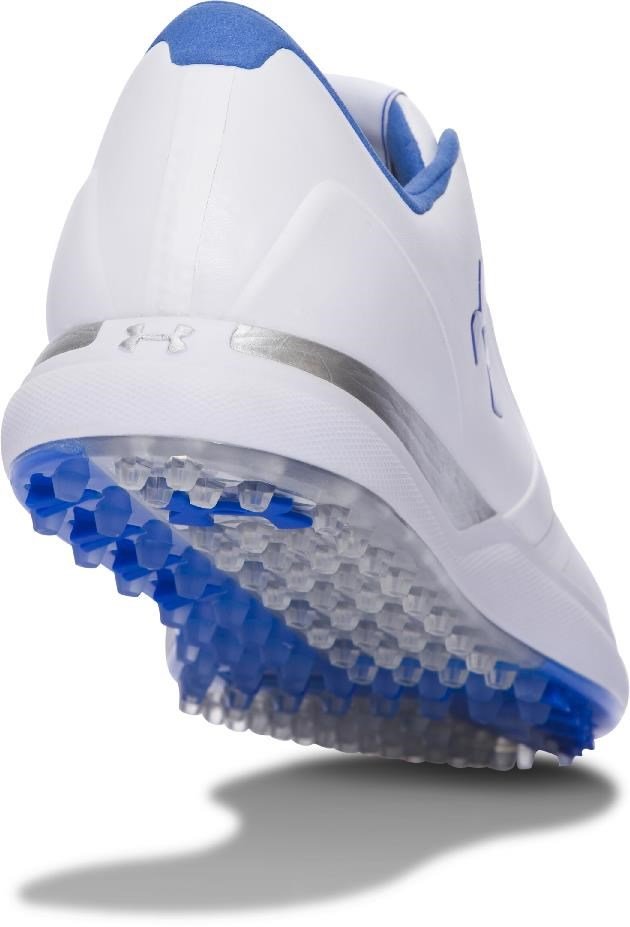 Under Armour W Performance SL zapatos de golf para mujer, blanco/azul mediterráneo