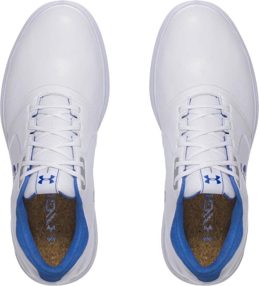 Under Armour W Performance SL zapatos de golf para mujer, blanco/azul mediterráneo