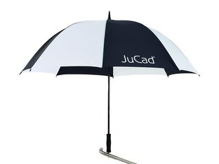 JuCad paraguas de golf 68" con pin, negro/blanco