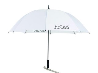 JuCad paraguas de golf 68" con pin, blanco