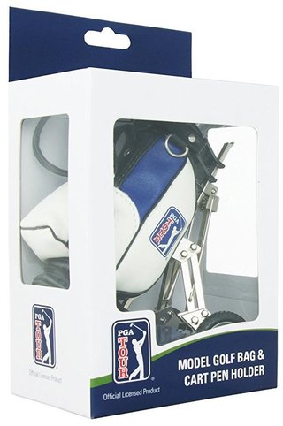 PGA Tour PGA Tour Desktop Golf Bag and Pen Set bolsa de golf, multicolor