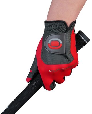 Zoom Zoom Aqua Control guante de golf para hombre, rojo