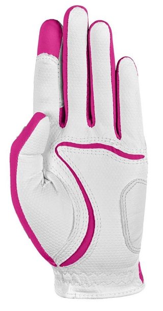 Zoom Zoom Weather guante de golf para mujer, blanco/fucsia
