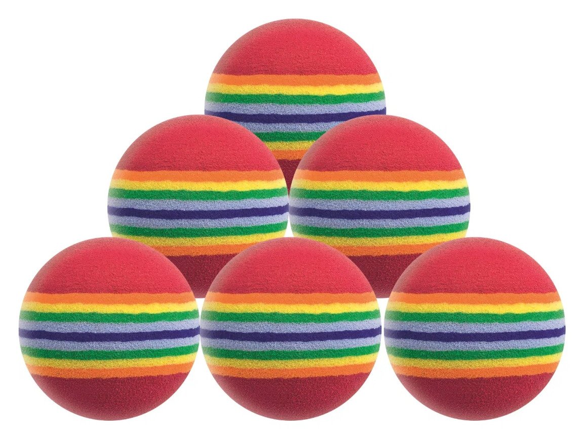 Longridge Multi-Coloured Foam Balls pelotas de golf
