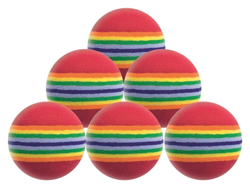 Longridge Multi-Coloured Foam Balls pelotas de golf