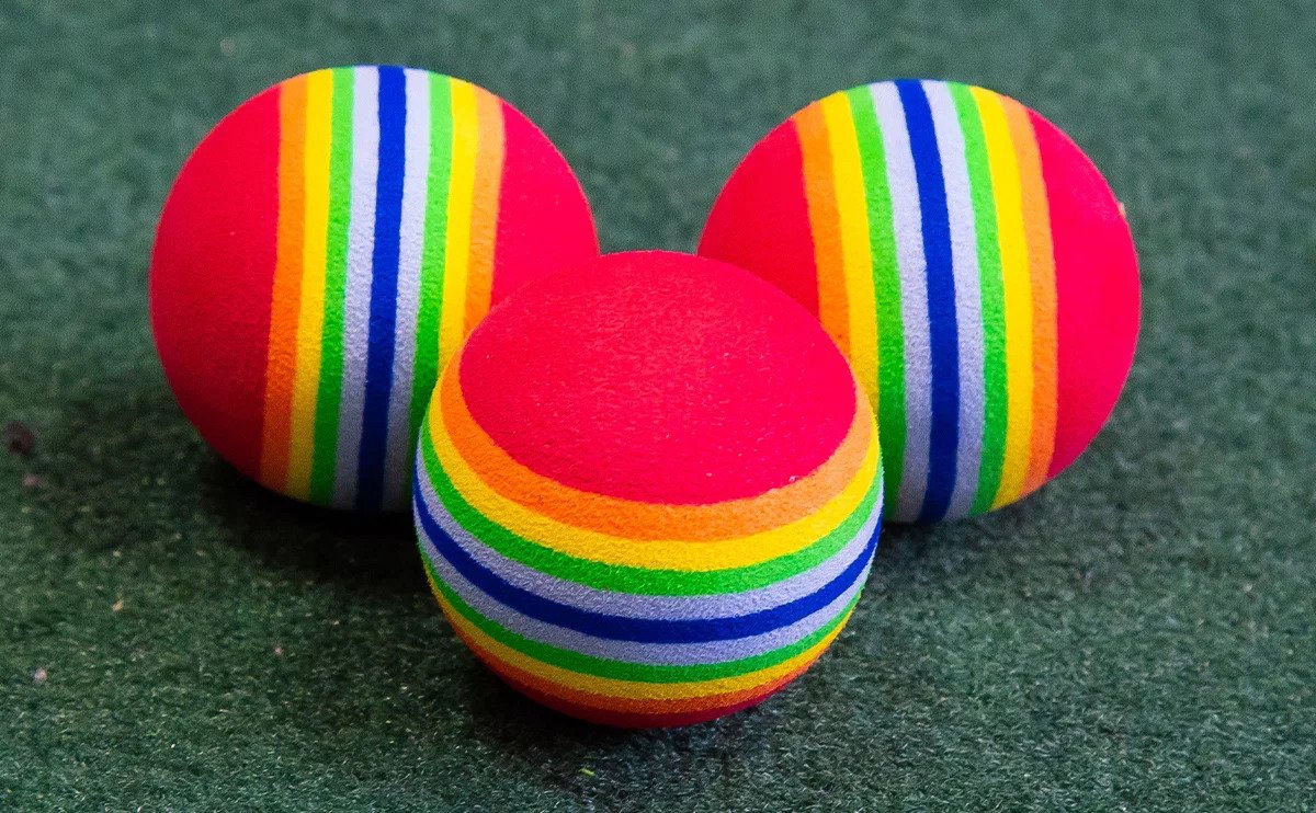 Longridge Multi-Coloured Foam Balls pelotas de golf