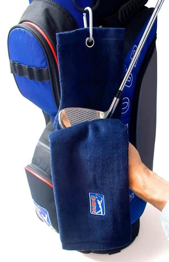 PGA Tour Golf Towel and Club Brush Set toalla de golf, azul marino