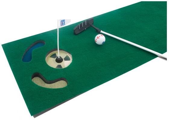 PGA Tour Set de putting para casa/oficina 6ft 1,84m + pelota de entrenamiento, putter plegable
