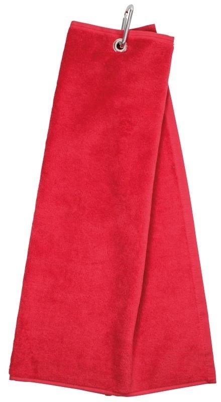 Longridge Blank Luxury Three Fold toalla de golf, roja