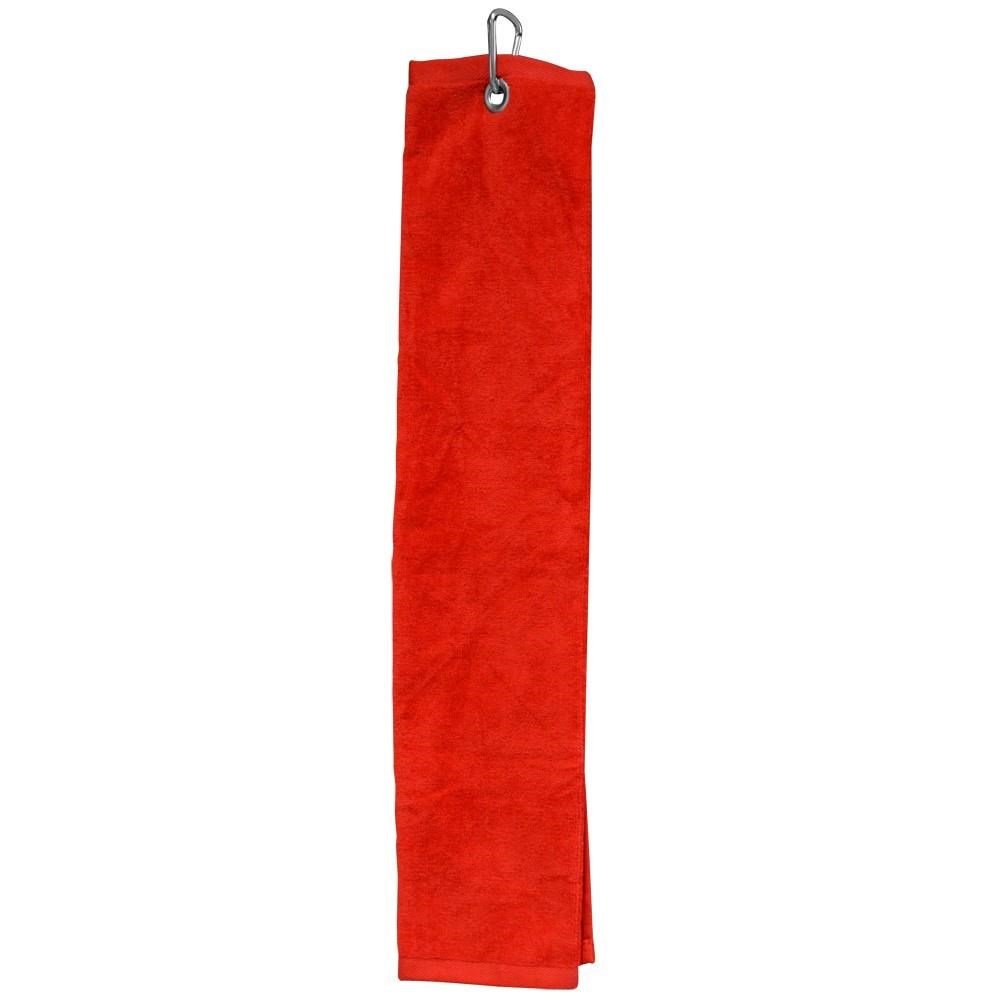 Longridge Blank Luxury Three Fold toalla de golf, roja