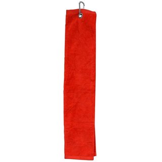 Longridge Blank Luxury Three Fold toalla de golf, roja