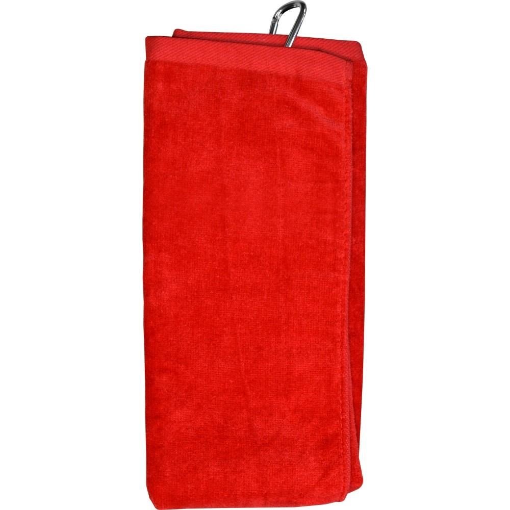 Longridge Blank Luxury Three Fold toalla de golf, roja