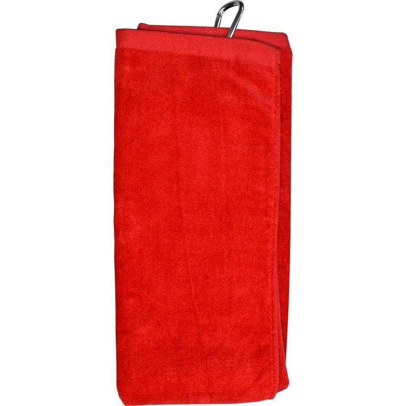 Longridge Blank Luxury Three Fold toalla de golf, roja