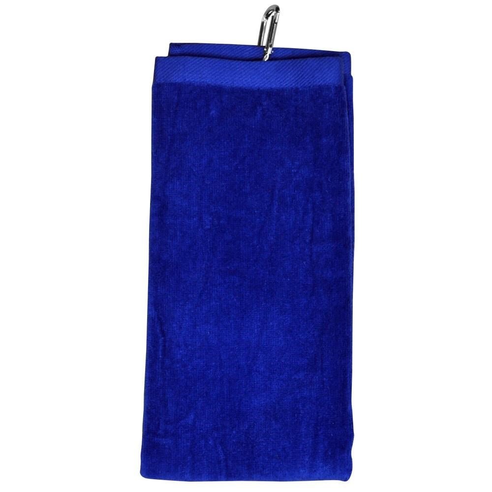 Longridge Blank Luxury Three Fold toalla de golf azul