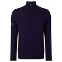 Callaway Windstopper 1/4 Zipped suéter de hombre, peacoat