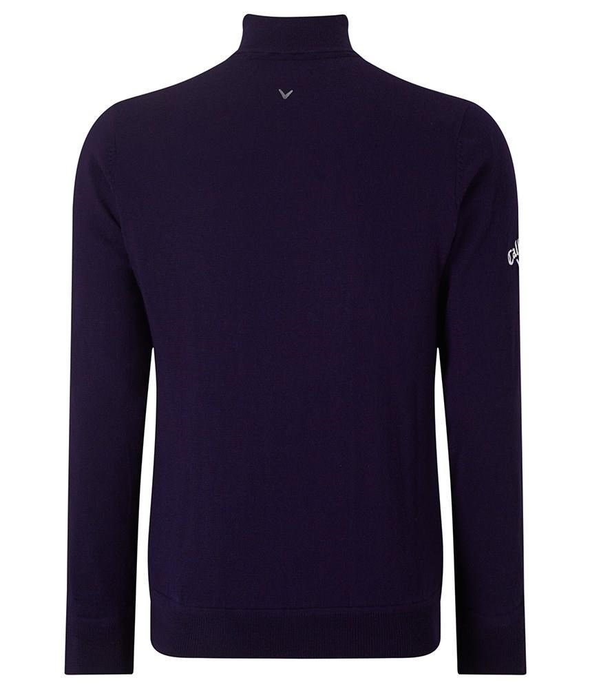 Callaway Windstopper 1/4 Zipped suéter de hombre, peacoat